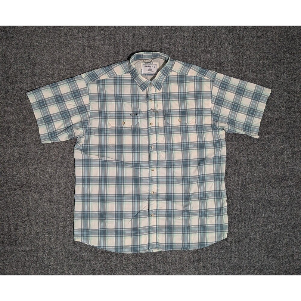 Poncho Shirt Mens XL Regular Fit Short Sleeve